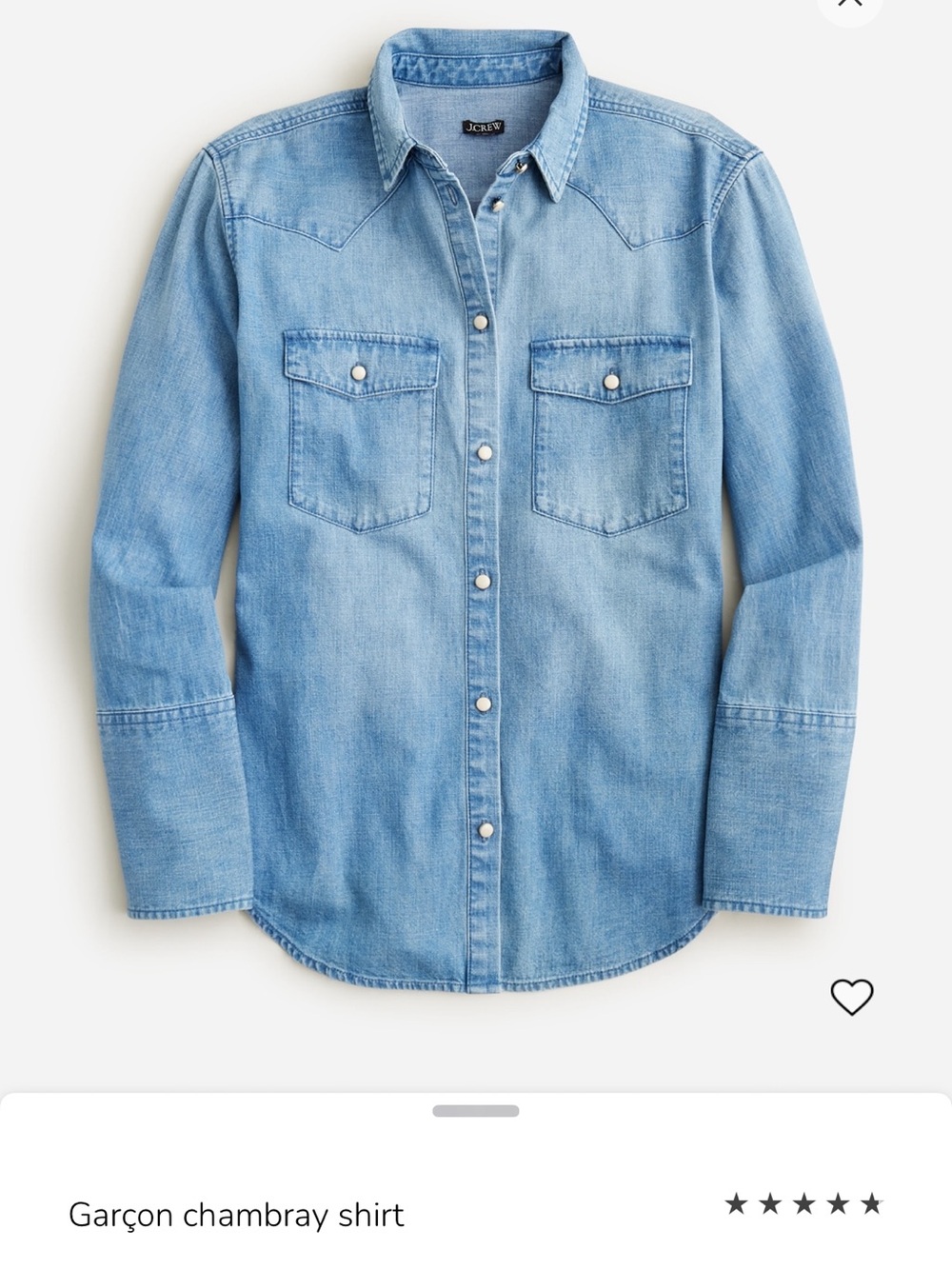 J. Crew Garçon Chambray Shirt